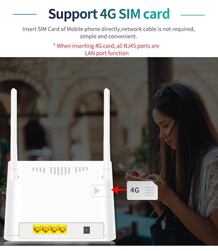 support 4G sim card